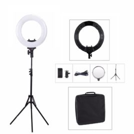 Лампа кольцевая Ring Light R-40B AC 14' 40W с сумкой и штативом Salontool.ru