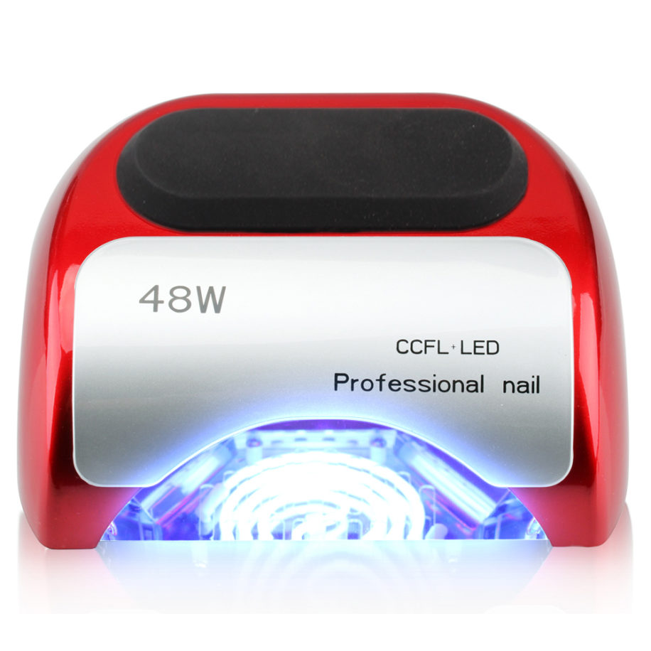 Лампа для сушки гель лака CCFL+LED Professional Nail Красная, 48W ...