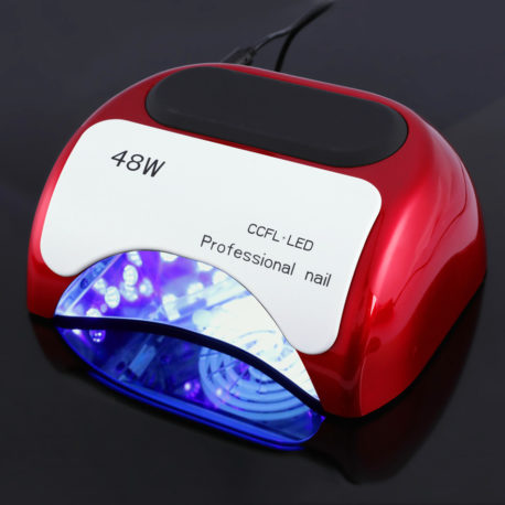 Гибридная CCFL+LED лампа 48w Professional Nail Красная