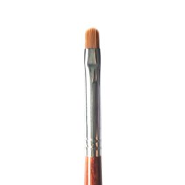 Кисть Kolinsky №6 для гелевого моделирования и дизайна ногтей, деревянная ручка (1шт)