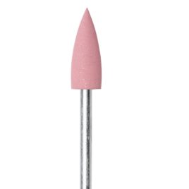 Фреза-полировщик Силикон-карбидный, мягкий, розовый, конус заостренный 5мм