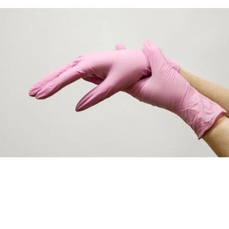 Перчатки Нитриловые смотровые Basic Sensitive Pink, 50 пар-100 шт, размер M