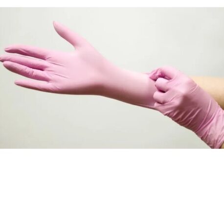 Перчатки Нитриловые смотровые Basic Sensitive Pink, 50 пар-100 шт, размер M