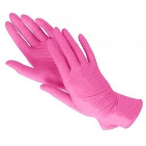 Перчатки Нитриловые смотровые Basic Sensitive Pink, 50 пар-100 шт, размер M