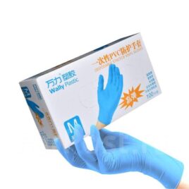 голубые перчатки М