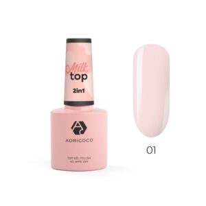 Закрепитель для гель-лака Milk Top №01 Натуральный ADRICOCO, 8 мл на salontool.ru