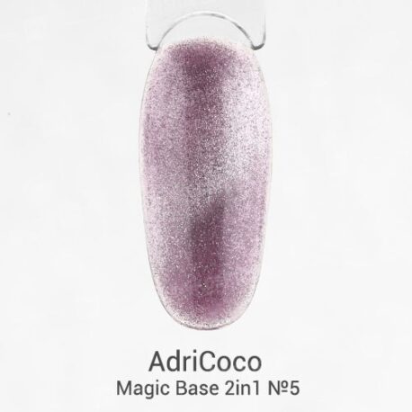 Светоотражающая цветная база ADRICOCO Magic Base 2 in 1 №05 - магический розовый (8 мл)1