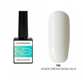 Цветная база для ногтей TNL Nude dream base №14 молочная, 10мл_1