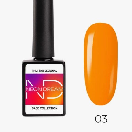 Цветная база TNL Neon dream base №03 апельсиновый3
