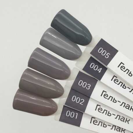 Цветной гель-лак PASHE №004 - Французский серый, (9 мл) 2