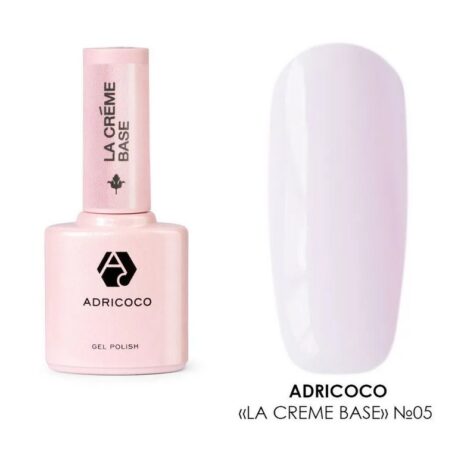 База для ногтей Adricoco камуфлирующая La creme base №05 лиловый, 10мл