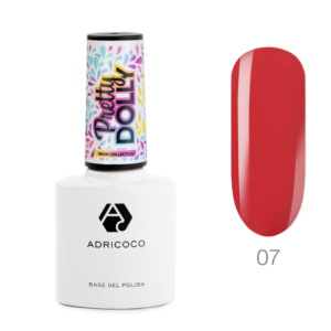 AdriCoco, Гель-лак Pretty dolly №07 неоновый ягодный (8 мл)