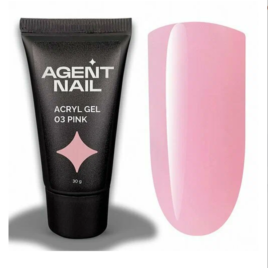 Акригель для наращивания ногтей розовый Agent Nail, 30г