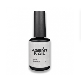 Agent Nail Ultra Shine Top прозрачный топ без липкого слоя, 10г