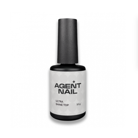 Agent Nail Ultra Shine Top прозрачный топ без липкого слоя, 10г